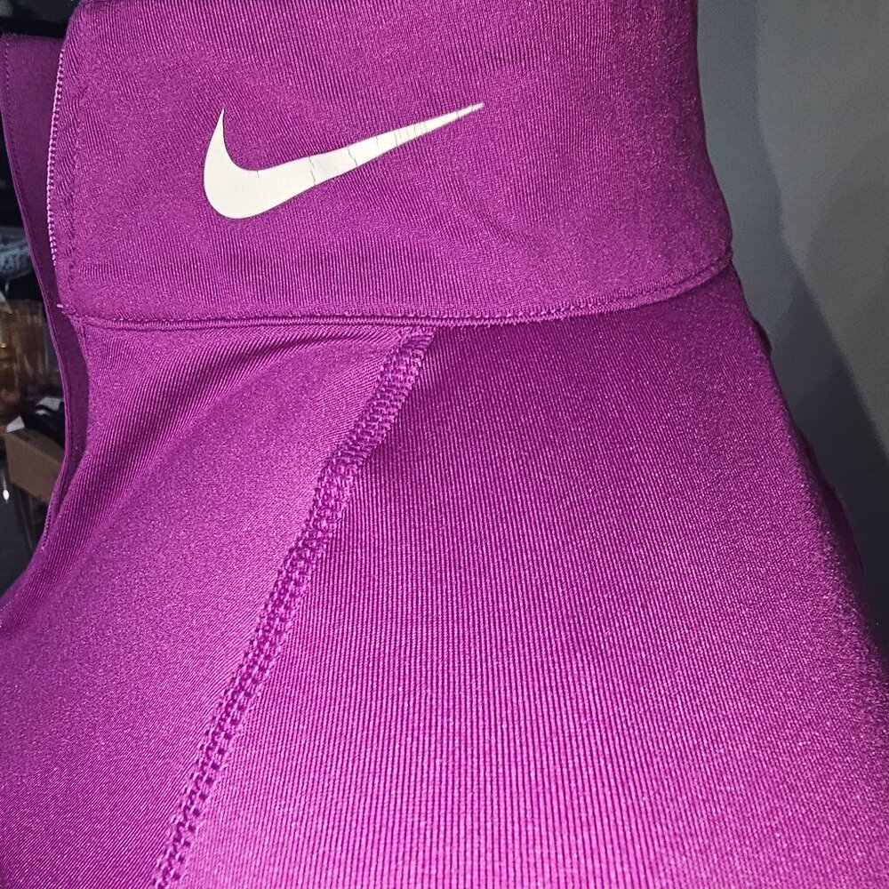 Nike Pro Combat Fitted Pull Over Size SM Purple - Picture 4 of 5